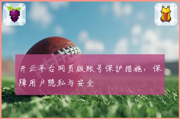 开云平台网页版账号保护措施,保障用户隐私与安全